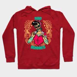 Cool Vintage "Bad Bonnies" Rockabilly Hoodie